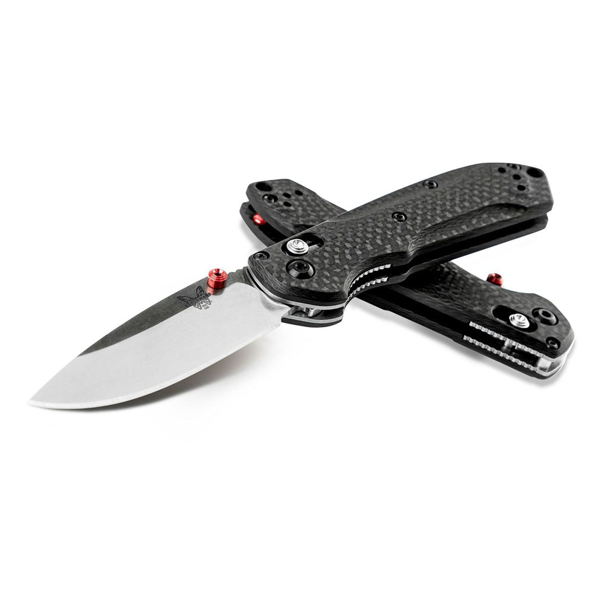 Benchmade 565-1 Mini Freek Carbon Fiber Knife - Drop-Point Blade - Premium Small Frame Folding Knife