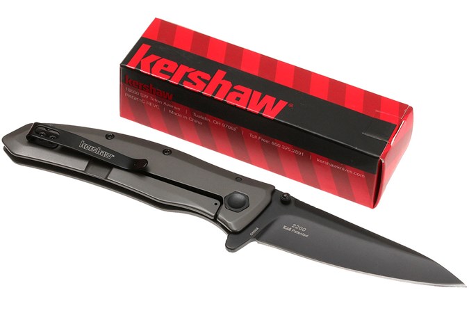 Kershaw Grid 2200 Grey 3.7" Stainless Steel Blade Pocket Knife